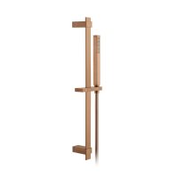 Vado Individual Square Single Function Slide Shower Rail Kit - Brushed Bronze