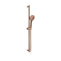 Vado Individual Showering Solutions Round Single Function Air-Injection Slide Shower Rail Kit - Brushed Bronze