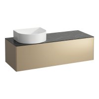Laufen Sonar 1200mm Gold & Nero Marquina Drawer Element with Left Cutout