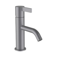 Kartell by Laufen Monobloc Single Lever Inox Brushed Basin Mixer - Stock Clearance