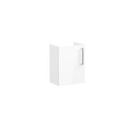Vitra Root 45cm Compact Basin Unit with One Left Hand Door - High Gloss White