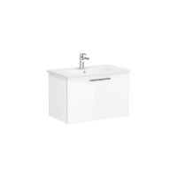 Vitra Root 80cm Basin Unit with One Drawer - High Gloss White