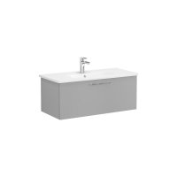 Vitra Root 100cm Basin Unit with One Drawer - Matt Rock Grey