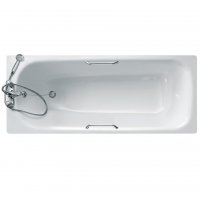 Armitage Shanks Nisa Rectangular Steel Bath (Heavy Gauge) - 1700 x 700mm - White