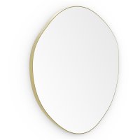 Origins Living Oslo 600mm Organic Mirror - Brushed Brass