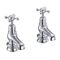 Burlington Claremont Regent Quarter Turn Cloakroom Taps - White