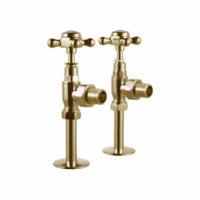Burlington Gold Angled Radiator Valves