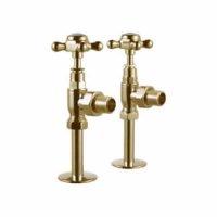 Burlington Gold Angled Radiator Valves