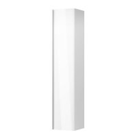 Laufen Base Gloss White 350 x 1650mm Tall Cabinet with 1 Door & Anodised Aluminium Handle - Right Hand