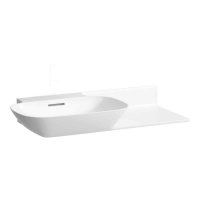 Laufen Ino White 900 x 450mm Basin with Right Hand Shelf - No Tap Hole