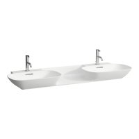 Laufen Ino Matt White 1420 x 450mm Double Basin