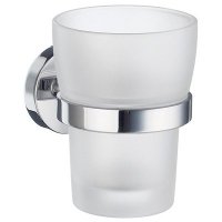 Smedbo Home Holder With Frosted Glass Tumbler - Stock Clearance