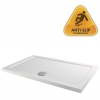 MX Elements 1600 x 700mm Anti-Slip Rectangular Shower Tray