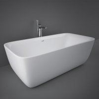 RAK Contour Freestanding Rou/Rec Bath 180x80mm - Alpine White