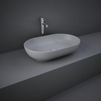 RAK Feeling 550mm Oval Countertop Basin - Matt Grey