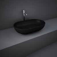 RAK Feeling 550mm Oval Countertop Basin - Matt Black