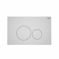 RAK Ecofix Flush Plate With Round Push Button - Matt White