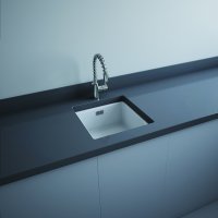 RAK Silvia 450mm Drop-In Kitchen Sink - Matt White