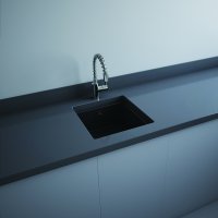 RAK Silvia 450mm Drop-In Kitchen Sink - Matt Black