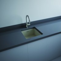 RAK Silvia 450mm Drop-In Kitchen Sink - Matt Greige