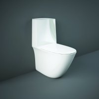 RAK Sensation Close Coupled Fully Back To Wall Toilet Pan - Alpine White
