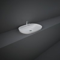 RAK Variant Elongated Oval Drop-In Basin 60cm - Alpine White