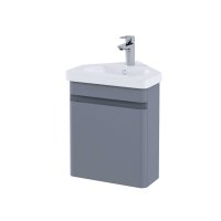 RAK Resort 450mm Corner Basin Unit - Matt Grey