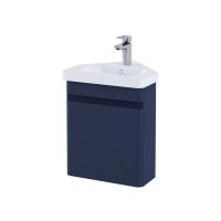 RAK Resort 450mm Corner Basin Unit - Matt Denim Blue