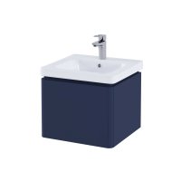 RAK Resort 550mm Single Draw Basin Unit - Matt Denim Blue