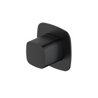 RAK Petit Square Concealed Diverter, Single Outlet - Black
