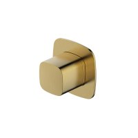 RAK Petit Square Concealed Diverter, Single Outlet - Gold