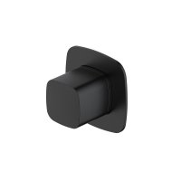 RAK Petit Square Concealed Diverter, Dual Outlet - Black