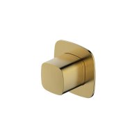 RAK Petit Square Concealed Diverter, Dual Outlet - Gold