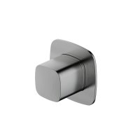 RAK Petit Square Concealed Diverter, Dual Outlet - Nickel