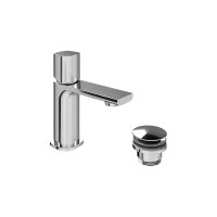 Vado Cameo Leverless Mini Mono Basin Mixer for Low Pressure System with Waste - Chrome
