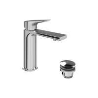 Vado Cameo Lever Mono Basin Mixer for Low Pressure System with Waste - Chrome
