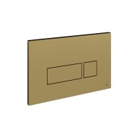 Vado Cameo Square Button Flush Plate - Satin Brass