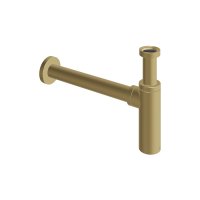 Vado Cameo Round Bottle Trap - Satin Brass