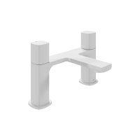 Vado Cameo Deck Mounted Bath Mixer - Matt White