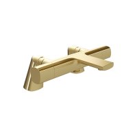 Vado Cameo Deck Mounted Exposed Thermostatic Bath Shower Mixer - Satin Brass