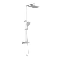 Vado Cameo Wall Mounted Thermostatic Exposed Shower Column - Chrome