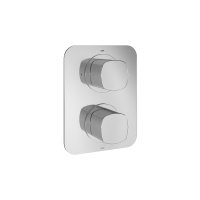 Vado Cameo 1 Outlet 2 Handle Concealed Thermostatic Valve - Chrome