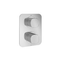 Vado Cameo 2 Outlet 2 Handle Concealed Thermostatic Valve - Chrome