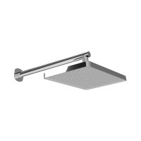 Vado Cameo Fixed Rectangular Shower Head with Wall Mounted Arm - Chrome