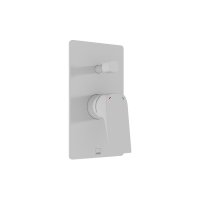 Vado Cameo Concealed 2 Outlet Manual Valve - Matt White
