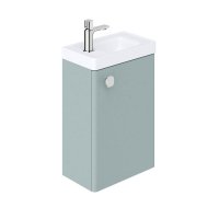 Vado Cameo 400mm Wall Hung Cloakroom Unit with Reversable Door - Cove Blue