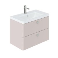 Vado Cameo 800mm Vanity Unit with 2 Drawers - Pink Clay