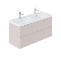 Vado Cameo 1200mm Vanity Unit with 4 Drawers - Pink Clay