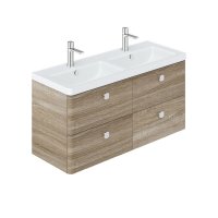 Vado Cameo 1200mm Vanity Unit with 4 Drawers - Natural Oak