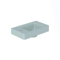 Vado Cameo 400mm Mineral Cast Basin with Left Tap Hole - Cove Blue